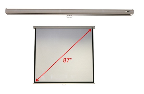Acer Rollo Leinwand M87-S01MW 87" 174x174 cm Weiß
