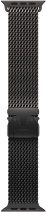APPLE 49MM BLACK TITANIUM MILANESE LOOP - MEDIUM (MXKG3ZM/A)