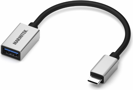 Marmitek 08375 USB Kabel 0,15 m USB 3.2 Gen 1 (3.1 Gen 1) USB C USB A Schwarz - Silber (8375)