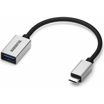 Marmitek 08375 USB Kabel 0,15 m USB 3.2 Gen 1 (3.1 Gen 1) USB C USB A Schwarz - Silber (8375)