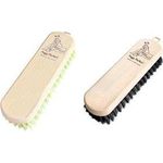 Peggy Perfect Schuhbürste "Öko", Holz, helle Borste robuster Holzkörper aus Buchenholz, helle Naturborsten, - 1 Stück (11307)