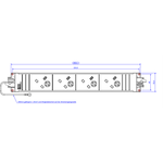 Bachmann Steckdosenleiste STEP BASE 4xUK 906.11930 (906.11930)