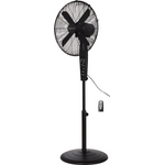 Sygonix Standventilator 50 W Ø 44 cm x 130 cm Schwarz mit Fernbedienung Oszillation
