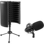 OMNITRONIC Set MIC CM-78MK2 Großmembran-Kondensatormikrofon + AS-04 Tisch-Mikrofon-Absorbersystem (20000919)