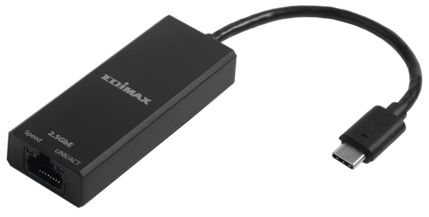 Edimax EU-4307 V2 USB-C 3.1 Netzwerkadapter 2.5 Gbit/s Schwarz