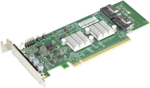 Supermicro AOC-SLG4-4E4T-O Schnittstellenkarte/Adapter Eingebaut PCIe (AOC-SLG4-4E4T-O)