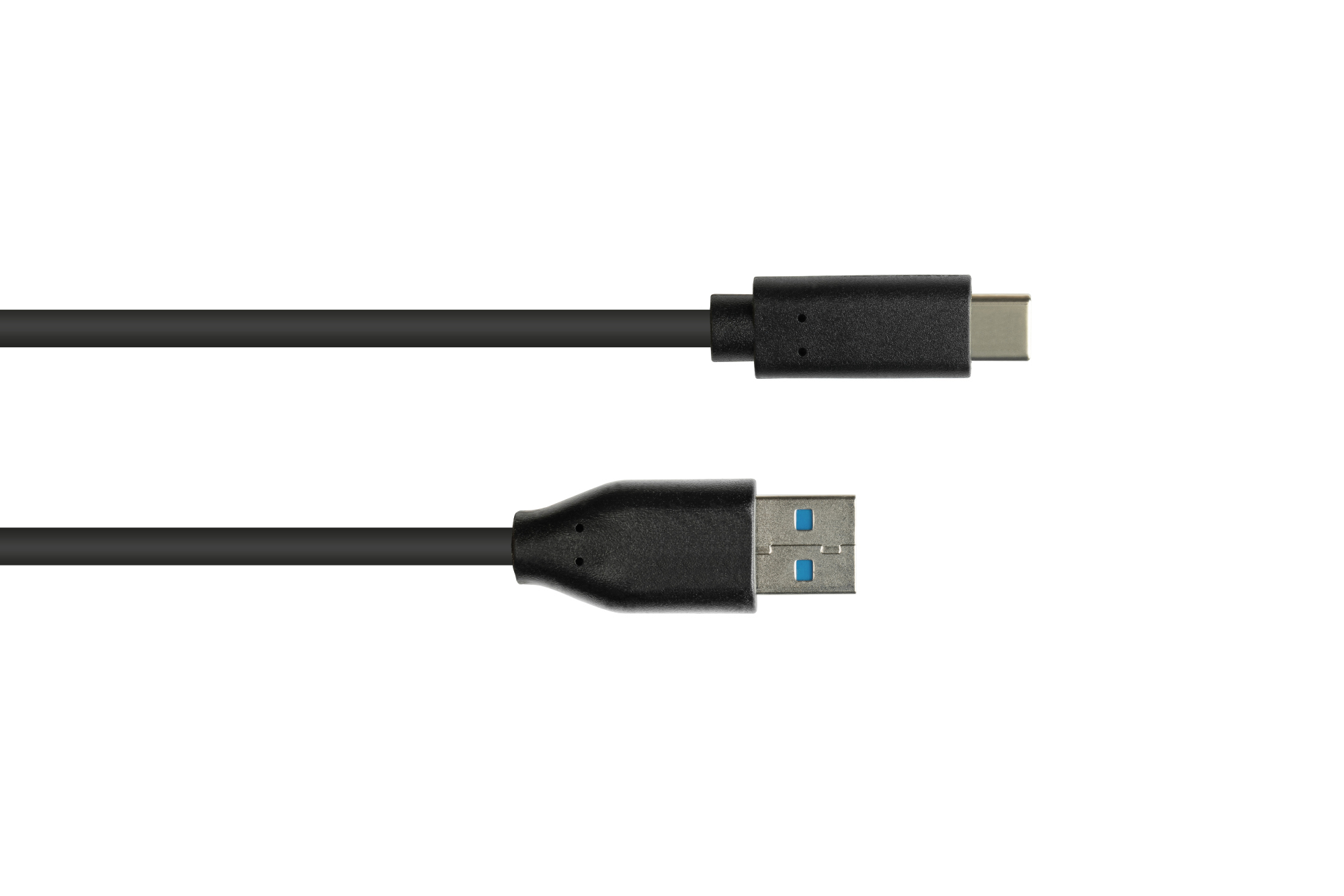 Good Connections Anschlusskabel USB-A an USB-C USB 3.0 3 m Schwarz