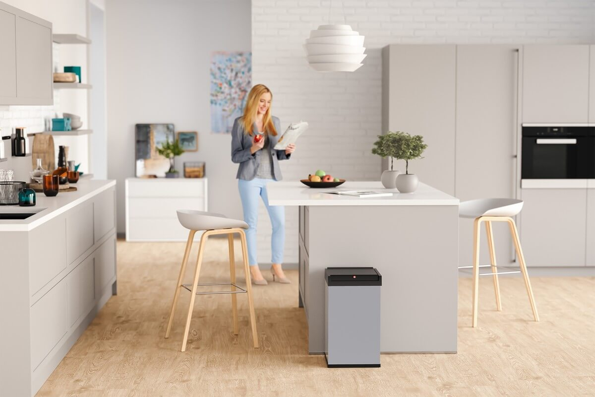 Hailo Big-Box Swing L Abfalleimer 35 l Weiß