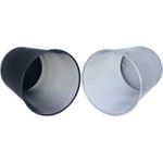 WEDO Papierkorb Office, aus Drahtmetall, 18 Liter, schwarz Drahtmetall pulverbeschichtet, rund, Höhe: 350 mm (65 201)