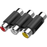 Hama Video-Adapter, 3 Cinch-Kupplungen - 3 Cinch-Kupplungen (00205174)