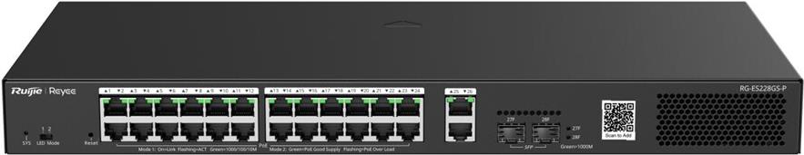 Reyee RG-ES228GS-P Cloud Managed Switch for IP surveillance (RG-ES228GS-P)