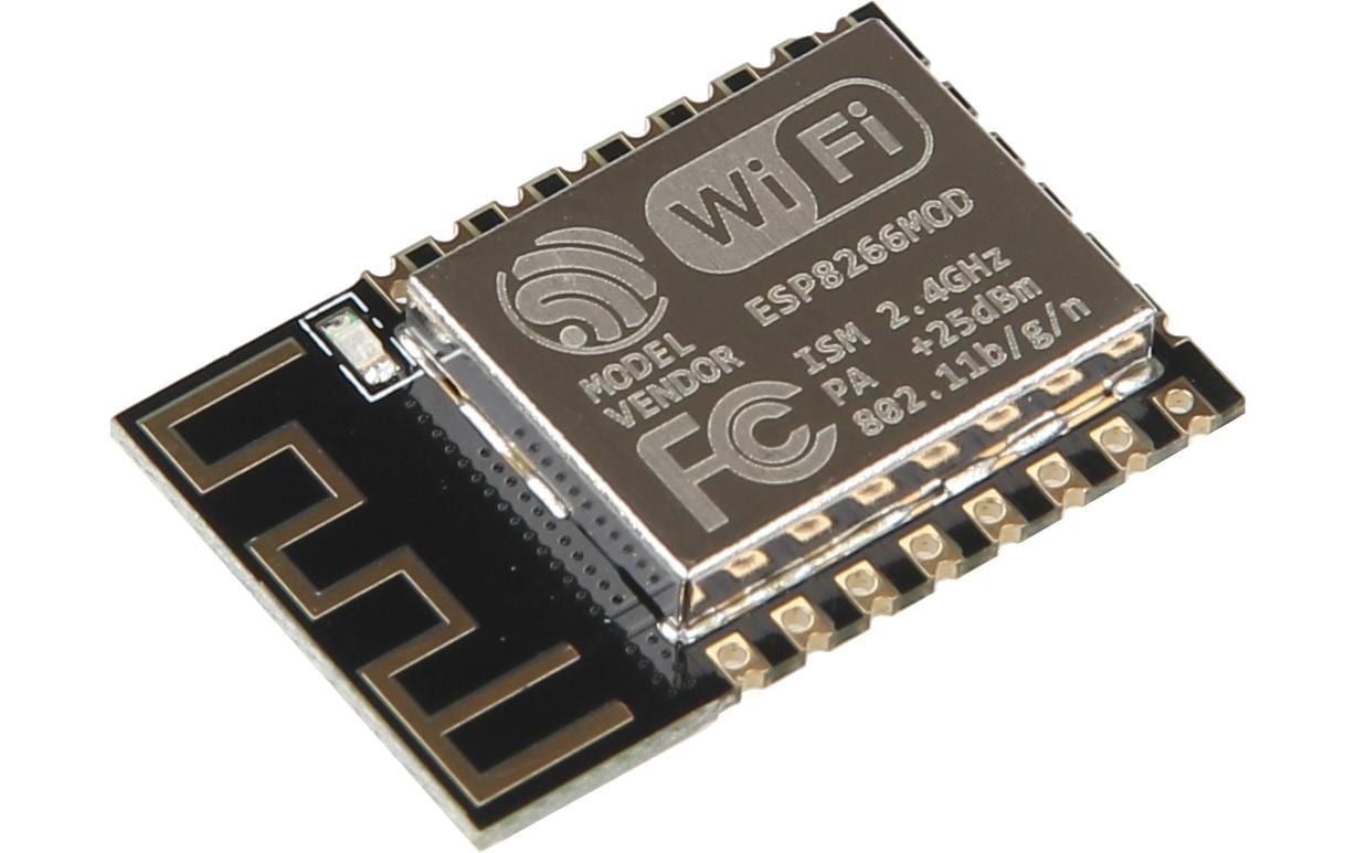 Joy-iT ESP8266-12F Entwicklerboard WLAN Auflötmodul 802.11 b/g/n Grau