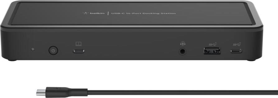 Belkin CONNECT USB-C 14-Port Triple Display Dock Schwarz