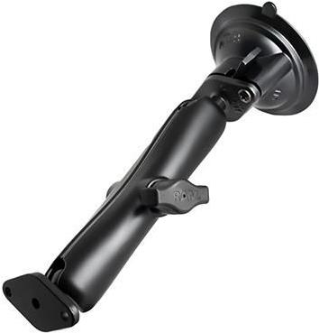 RAM Mounts Saugfuss-Set mit Diamond-Anbindung - langer Verbindungsarm, 2x Diamond-Basisplatte (Trapez), B-Kugel (1" ), im Polybeutel (RAM-B-166U-C)