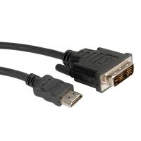 ROLINE Kabel DVI (18+1) ST - HDMI ST 2,0m (11.04.5522)
