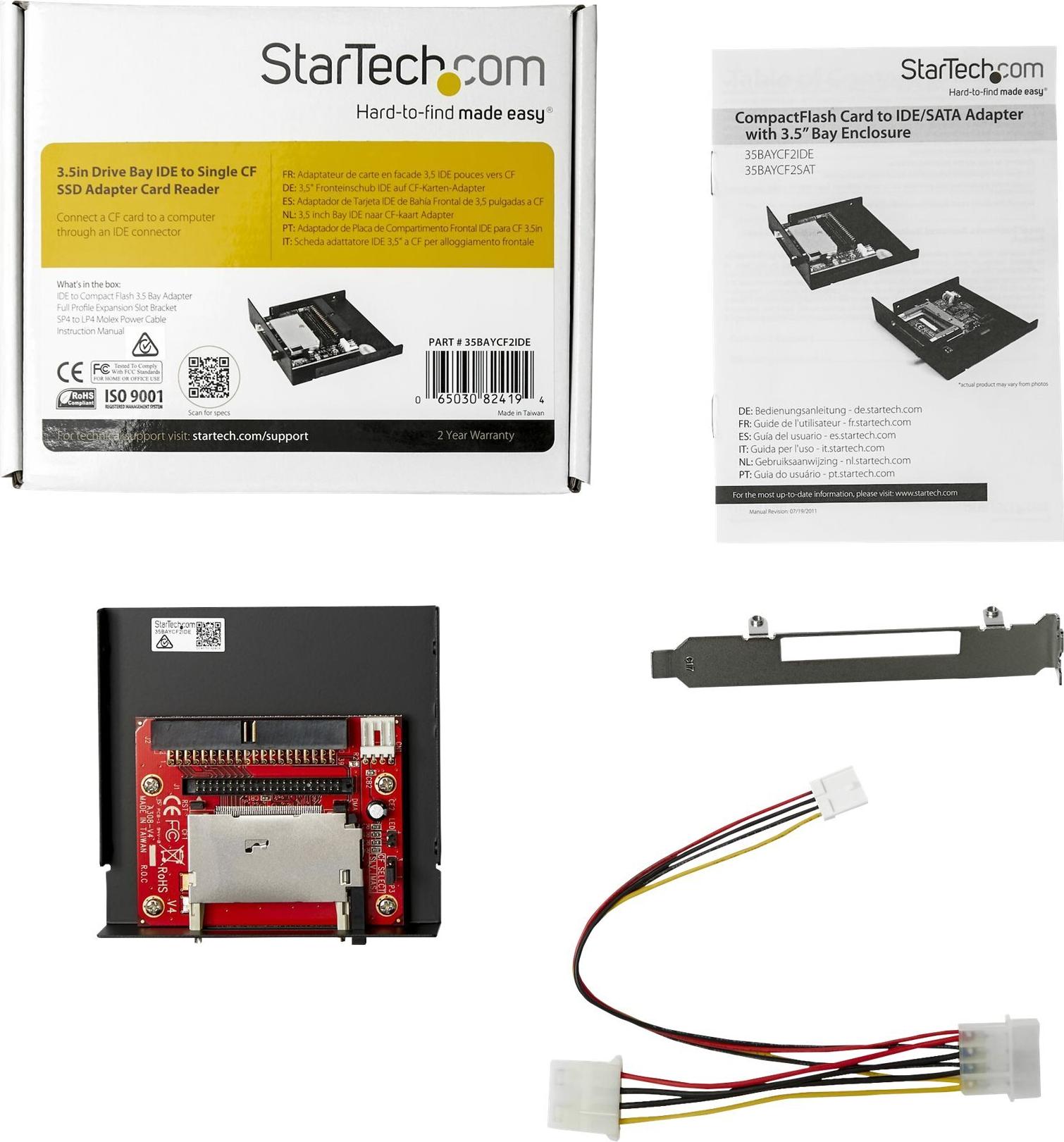 StarTech.com 35BAYCF2IDE 3,5" IDE CF Kartenleser