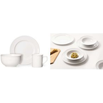 Ritzenhoff & Breker Suppenteller "SIMPLE", 220 mm aus Porzellan, spülmaschinenfest - 6 Stück (420814)