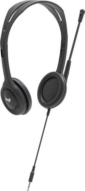 Logitech Stereo H111 On-Ear-Headset Kabelgebunden 3,5-mm-Klinke Schwarz