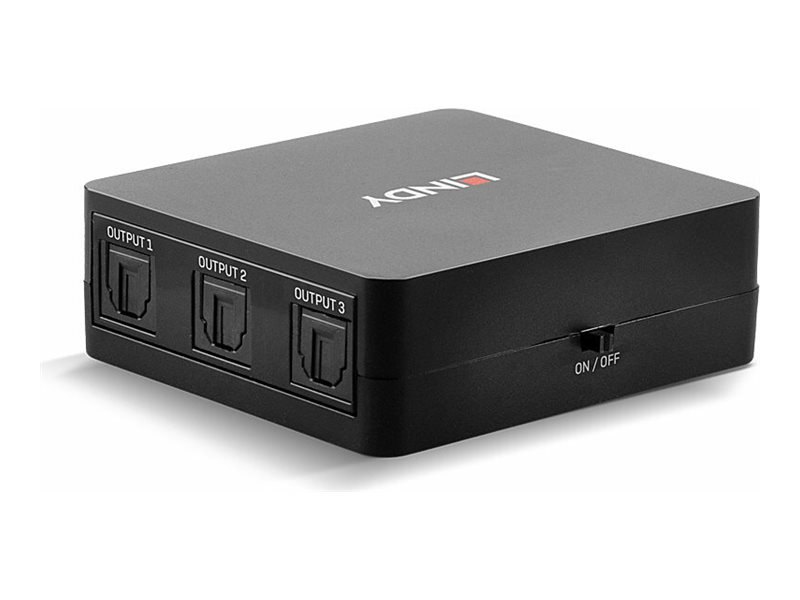 Lindy Audio-Splitter 70480 TosLink 1 auf 3 Schwarz