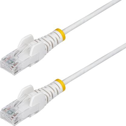 StarTech.com 1m White Slim CAT6 Ethernet Cable, Snagless, 28AWG, LSZH (N6PAT100CMWHS)
