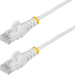 StarTech.com 1m White Slim CAT6 Ethernet Cable, Snagless, 28AWG, LSZH (N6PAT100CMWHS)