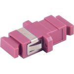 S/CONN maximum connectivity LWL-Verbinder, SC-SC, Simplex, violett (07-60053)