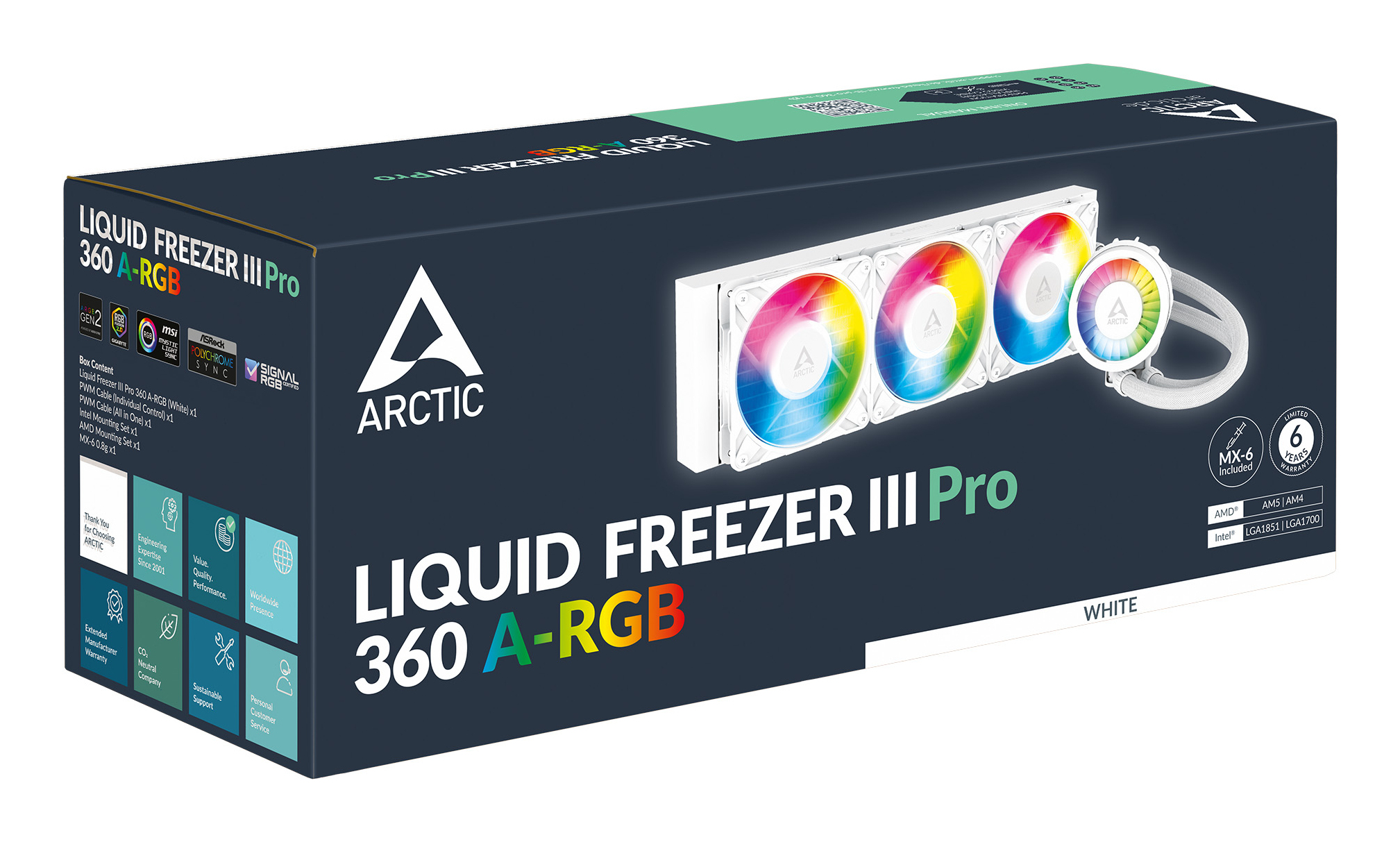 ARCTIC Liquid Freezer III Pro 360 A-RGB Weiß