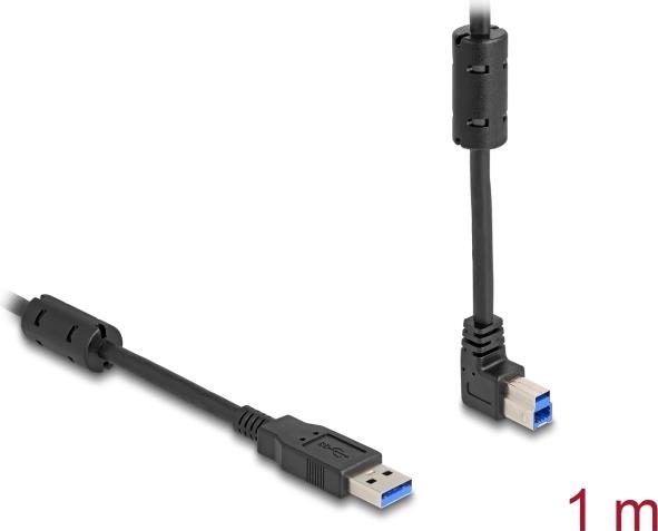 Delock 81104 USB 3.0 Kabel A Stecker auf B Stecker 90° oben 1 m (81104)