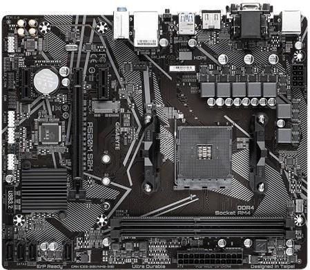 Gigabyte A520M S2H Mainboard AMD A520 Sockel AM4 Micro ATX Schwarz