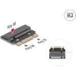 Delock 64342 - Adapter M.2 Key B+M Stecker> M Slot (64342)