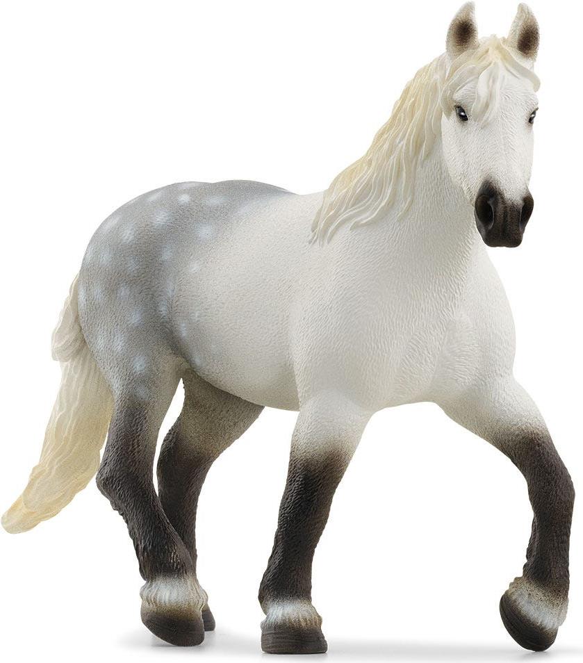 schleich Farm World Percheron Stute. Empfohlenes Alter in Jahren (mind.): 3 Jahr(e), Produktfarbe: Schwarz, Grau, Weiß (13971)