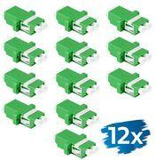 LogiLink LWL Kupplung-Set, 2 x LC Duplex, OS2 APC, grün 2x LC Duplex Kupplung, SC-Simplex Ausbruch, einteiliges - 1 Stück (FA02LC6)