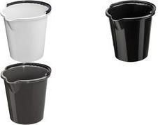 plast team Putzeimer "VANCOUVER", rund, 10 Liter, anthrazit Material: PPC, ergonomisch geformeter schwarzer Henkel, - 1 Stück (10590810)