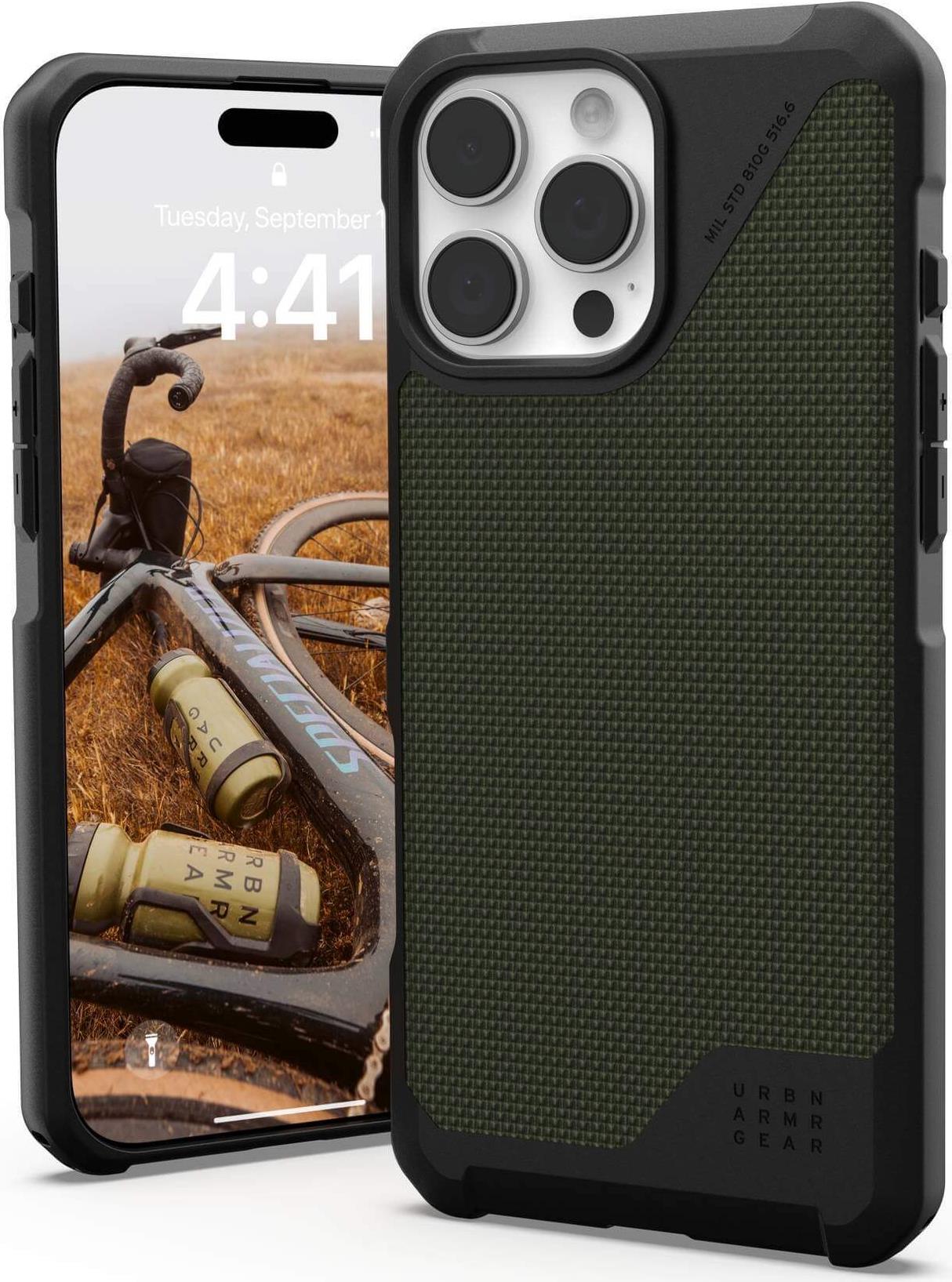 UAG Urban Armor Gear Metropolis LT MagSafe Case | Apple iPhone 16 Pro Max | kevlar olive | 114453113972 (114453113972)