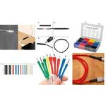 LogiLink Schrumpfschlauch-Set, 800-teilig, farbig sortiert sortiert in verschiedenen Durchmessern (200x 1,0 mm, 150x - 1 Stück (KAB0123)