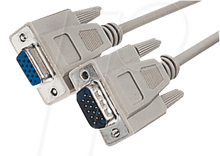 EFB-Elektronik VGA Verlängerungskabel, 2x HD-DSub 15, St.-Bu., 2,0m, beige Hersteller: EFB Elektronik (EK322.2)