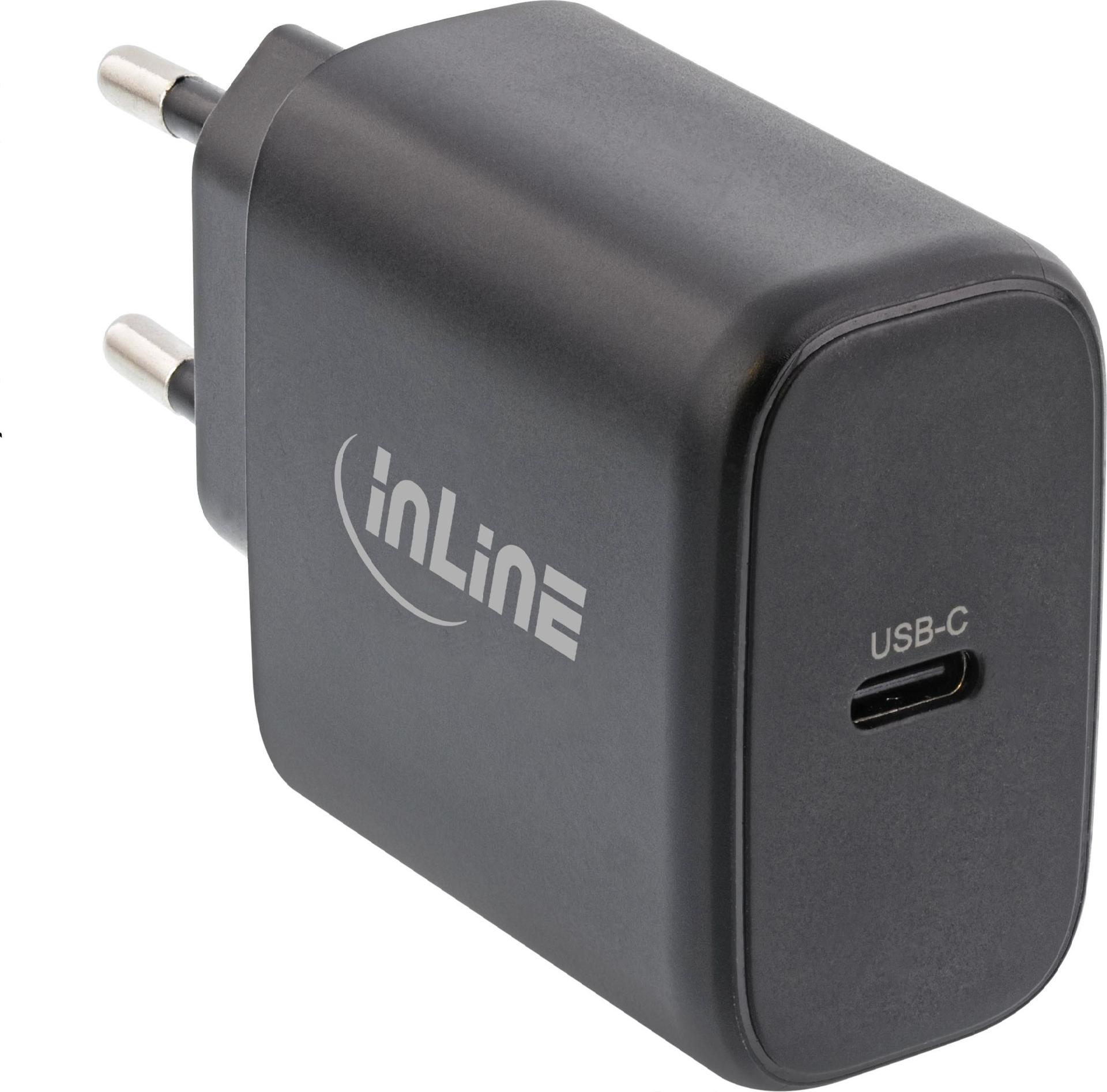 InLine USB-C Netzteil GaN Ladegerät 65W Power Delivery Schwarz