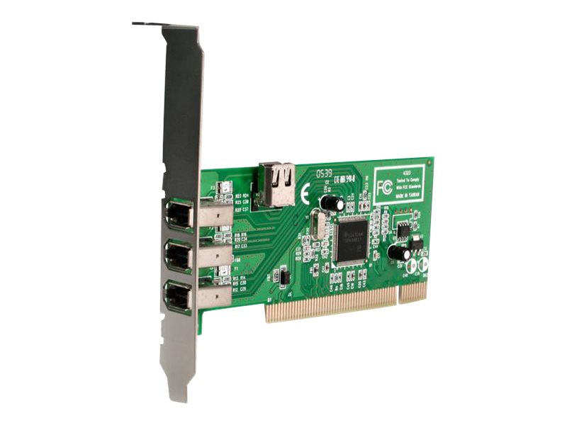 StarTech.com PCI1394MP FireWire-Adapter PCI 400 Mbps Grün, Metallisch