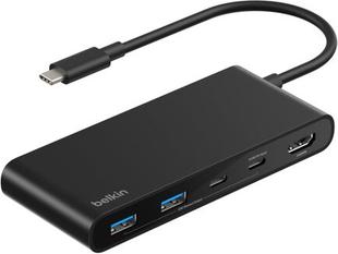Belkin Connect 7-in-1 USB-C Hub WITH (AVC023HQBK)