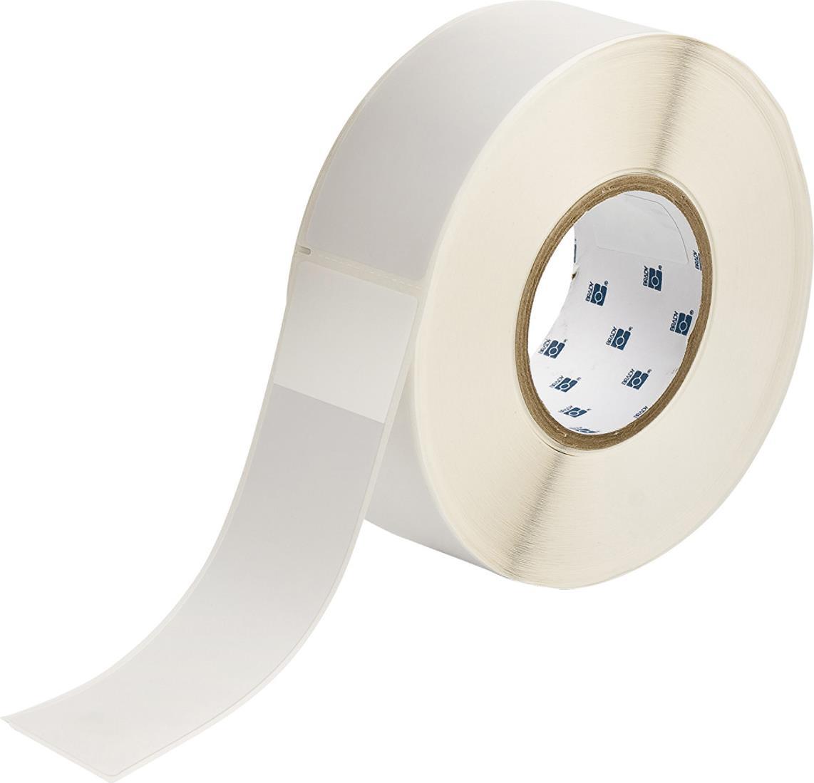 Brady, THT-82-427-0.5, selbstlaminierendes Vinyl, Weiß/Transparent, 50,8 x 38,1(152,40)mm, permanent, 1-bahnig, für max. Kabeldurchmesser 36mm (500 E.) (030547)