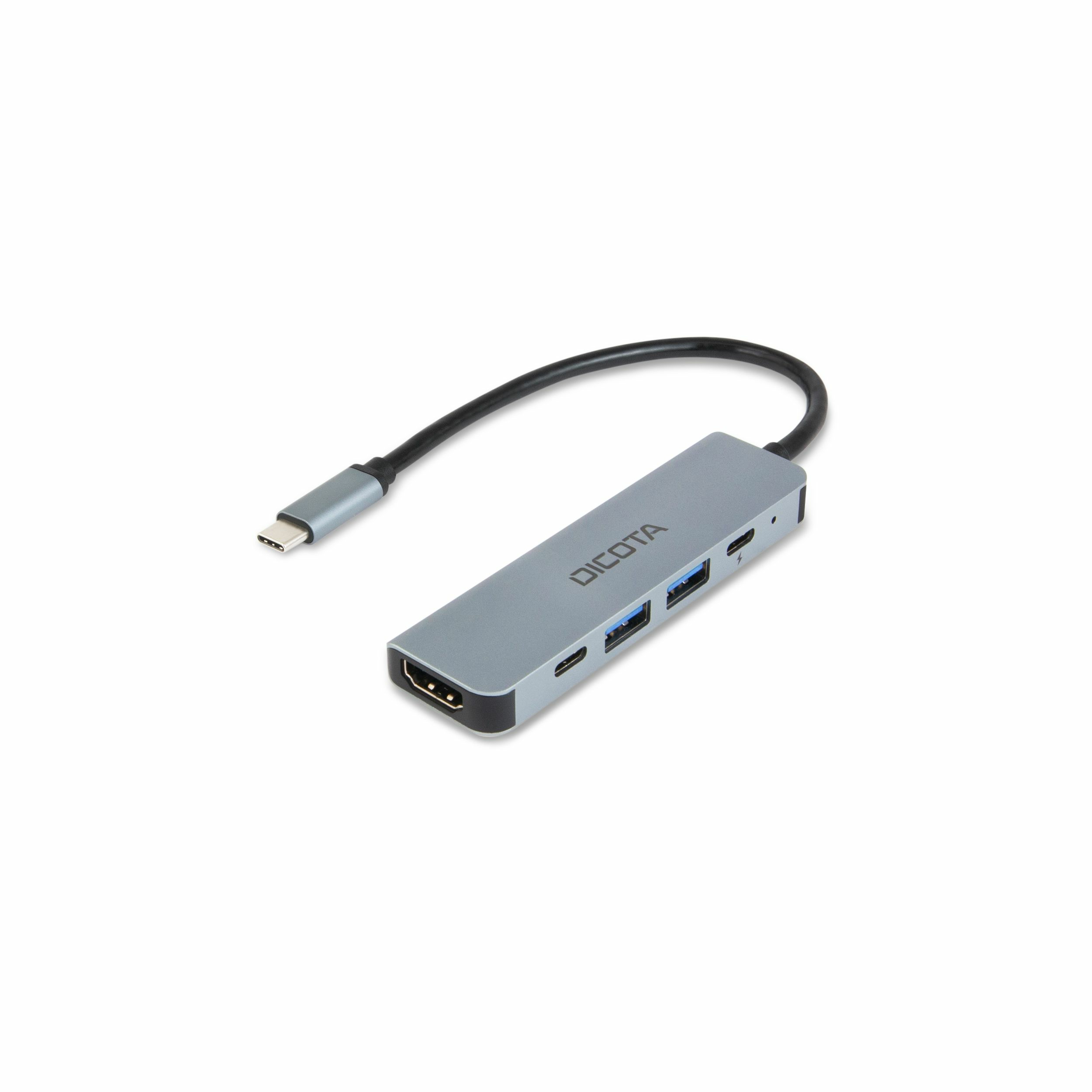 Dicota D32060 USB-C Dockingstation 4K HDMI 100W Silber