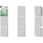 kangaro Karton-Register ECO, Zahlen 1-100, DIN A4 100-teilig, Graukarton 180 g/qm, 4-fach gelocht - 1 Stück (K4100C)