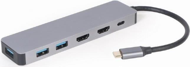 Gembird A-CM-COMBO3-03 USB Typ-C 3-in-1-Multiport-Adapter (Hub + HDMI + PD) (A-CM-COMBO3-03)
