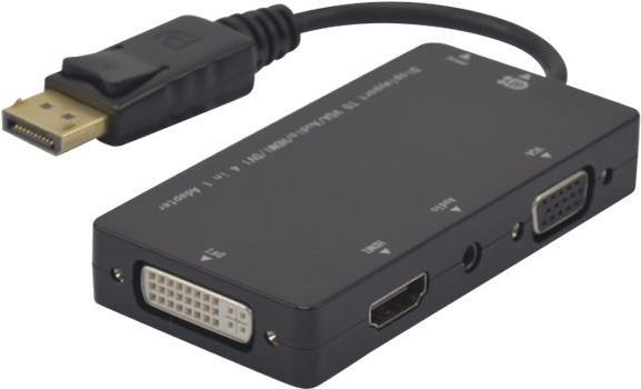 DisplayPort zu HDMI, DVI, VGA Konverter Wandelt Displayport zu HDMI , DVI oder zu einem VGA Signal um (EXC127377)