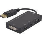 DisplayPort zu HDMI, DVI, VGA Konverter Wandelt Displayport zu HDMI , DVI oder zu einem VGA Signal um (EXC127377)