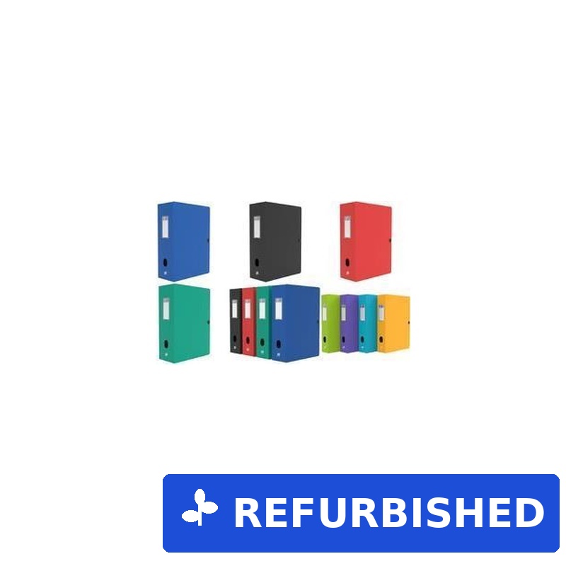 Oxford Sammelbox Memphis, Füllhöhe: 100 mm, sortiert Style DIN A4, aus PP, Stärke: 0,7 mm, mit beschriftbarem - 4 Stück (400120893) (geöffnet)