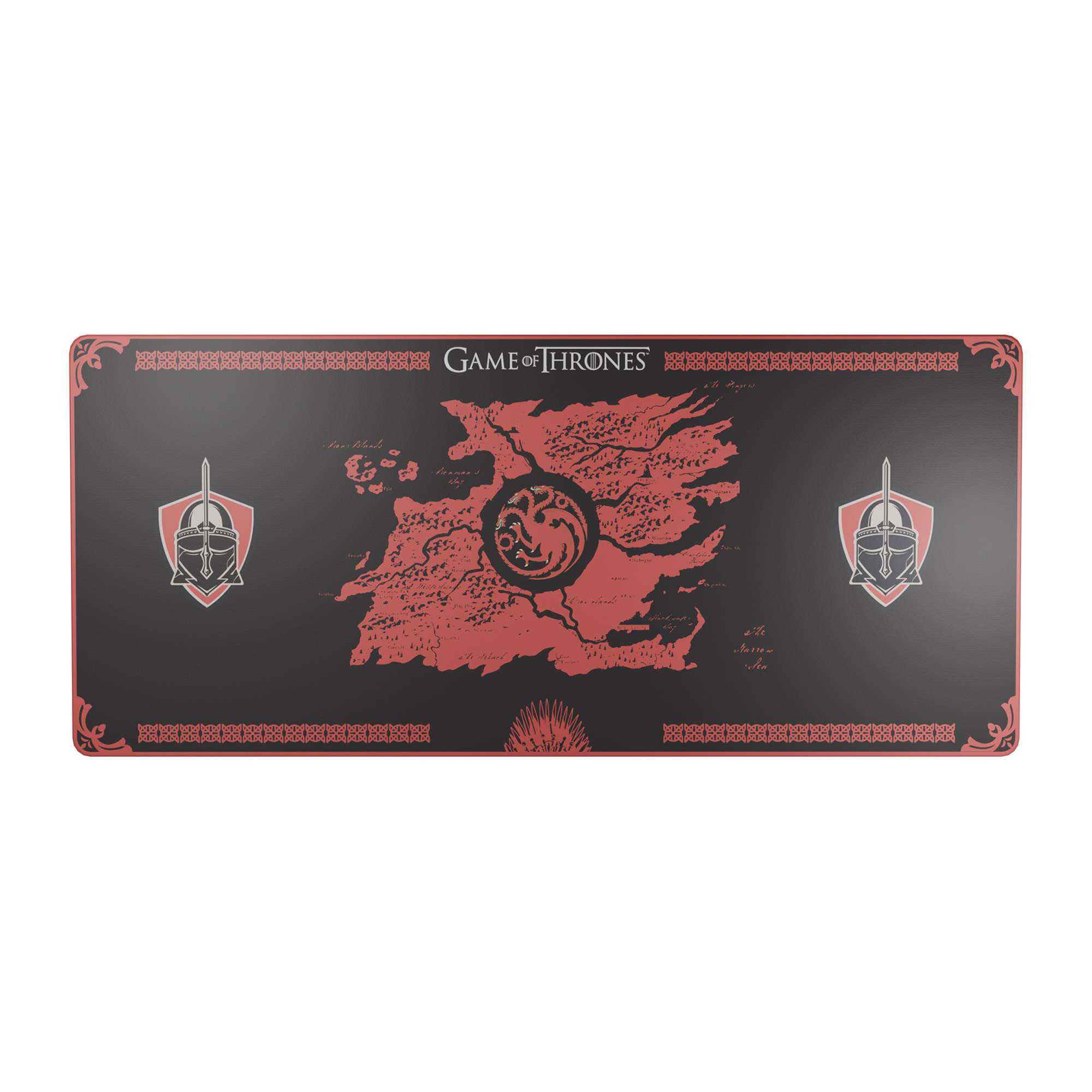 Lexip Game of Thrones Targaryen Edition XXL Gaming-Mauspad Schwarz/Rot