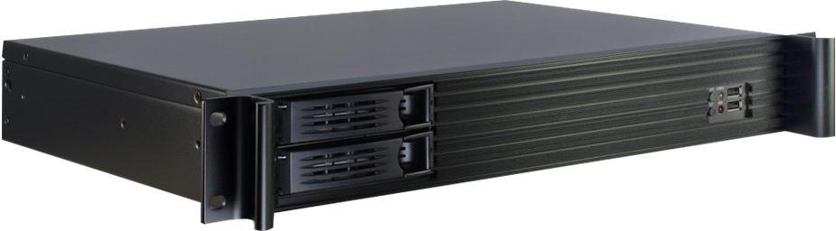 Inter-Tech 1.5U-1528L 1.5HE Rack-Gehäuse Mini-ITX Hot-Swap Schwarz