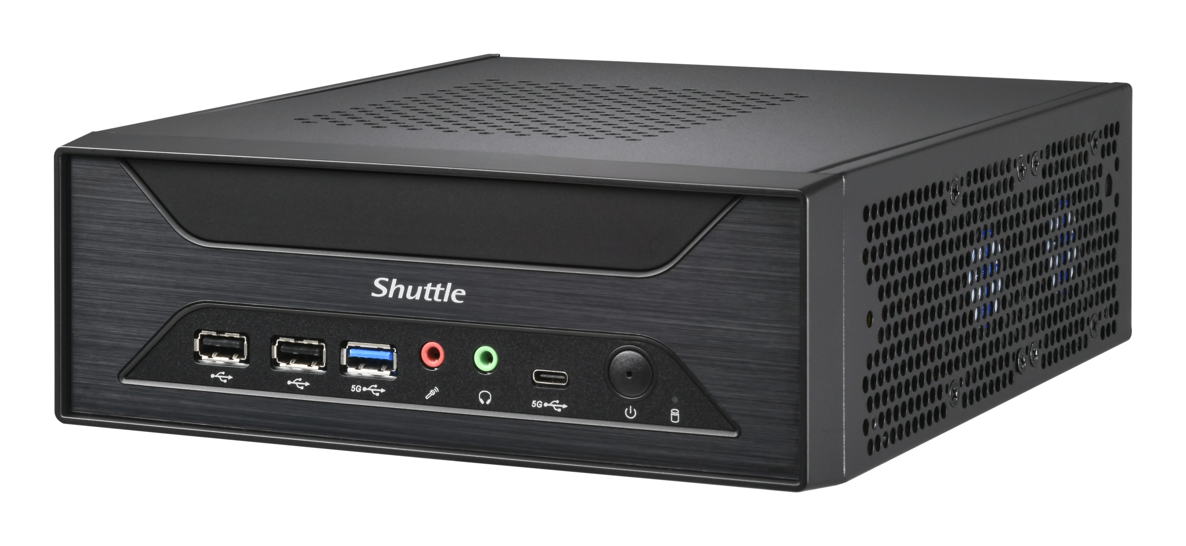 Shuttle XPC slim XH810 Barebone Intel H810 LGA 1851 DDR5 bis 96 GB 3,5L Schwarz