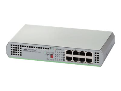 Allied Telesis GS910 Series AT-GS910/8-50 8 x 10/100/1000 Unmanaged Switch Grau